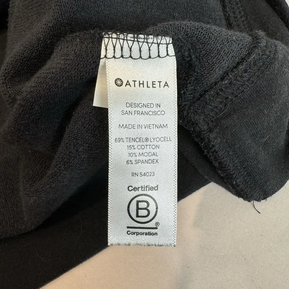 Athleta Pinnacle Criss Cross Hoodie Women's Size XS Black - Image 7