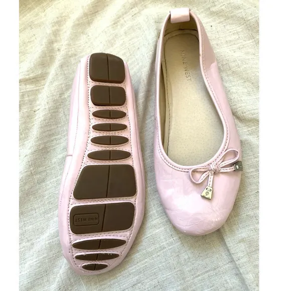 NINE WEST Pink Coquette‎ Bow Ballet Flat - Image 2