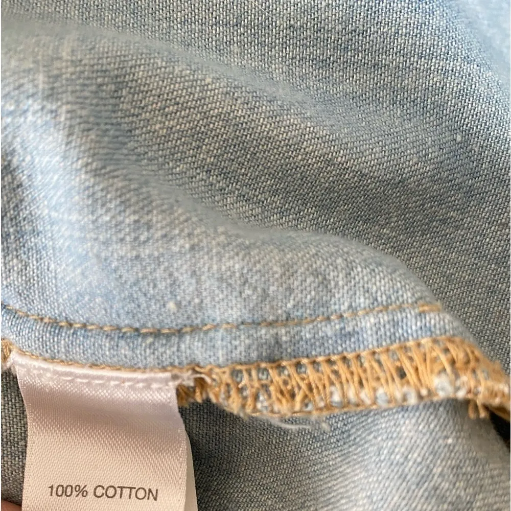 J.JILL Chambray Top Size Medium - Image 6