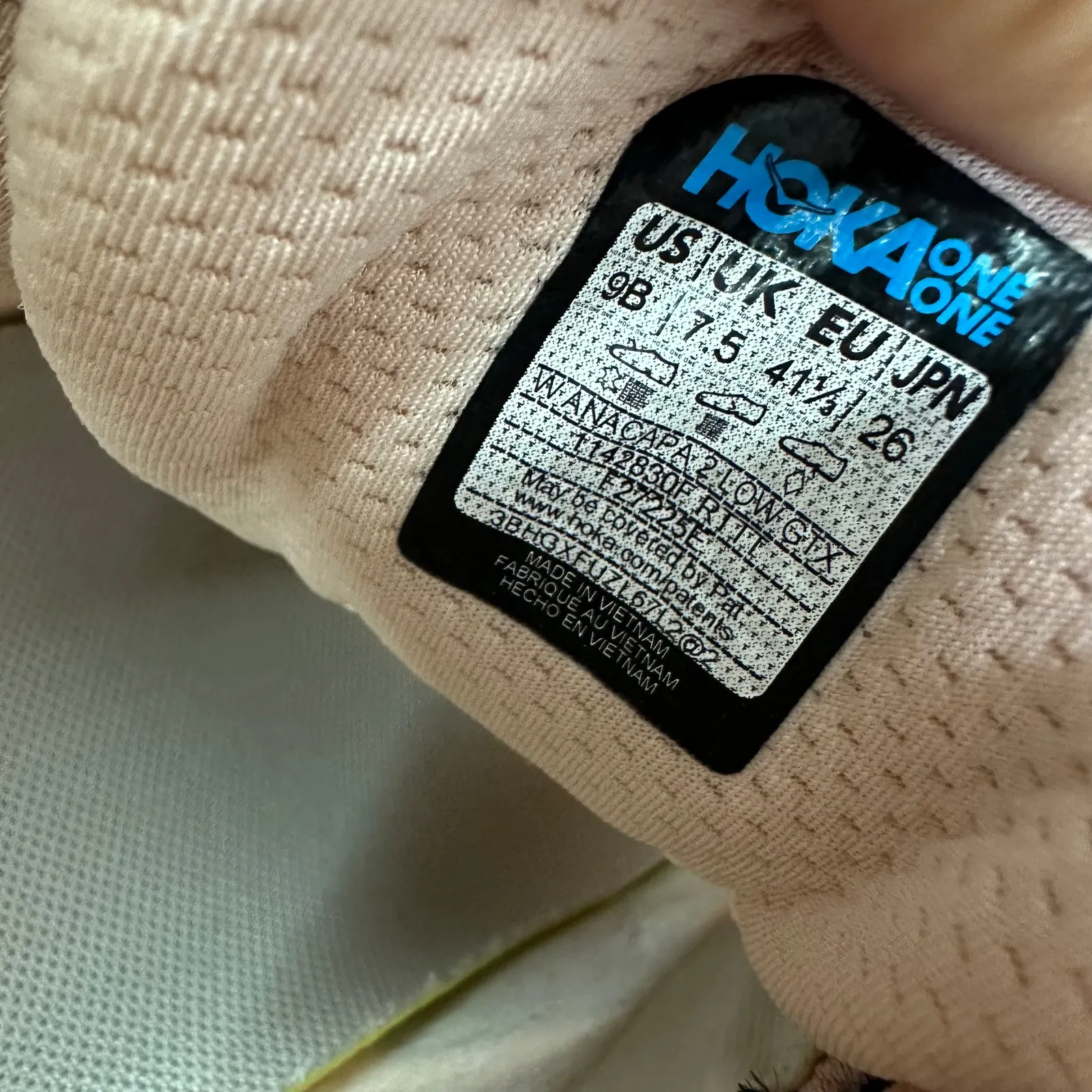 Hoka Anacapa 2 Low GTX Size 9B Rose Latte / Truffle Salt Gor Tex - Image 8