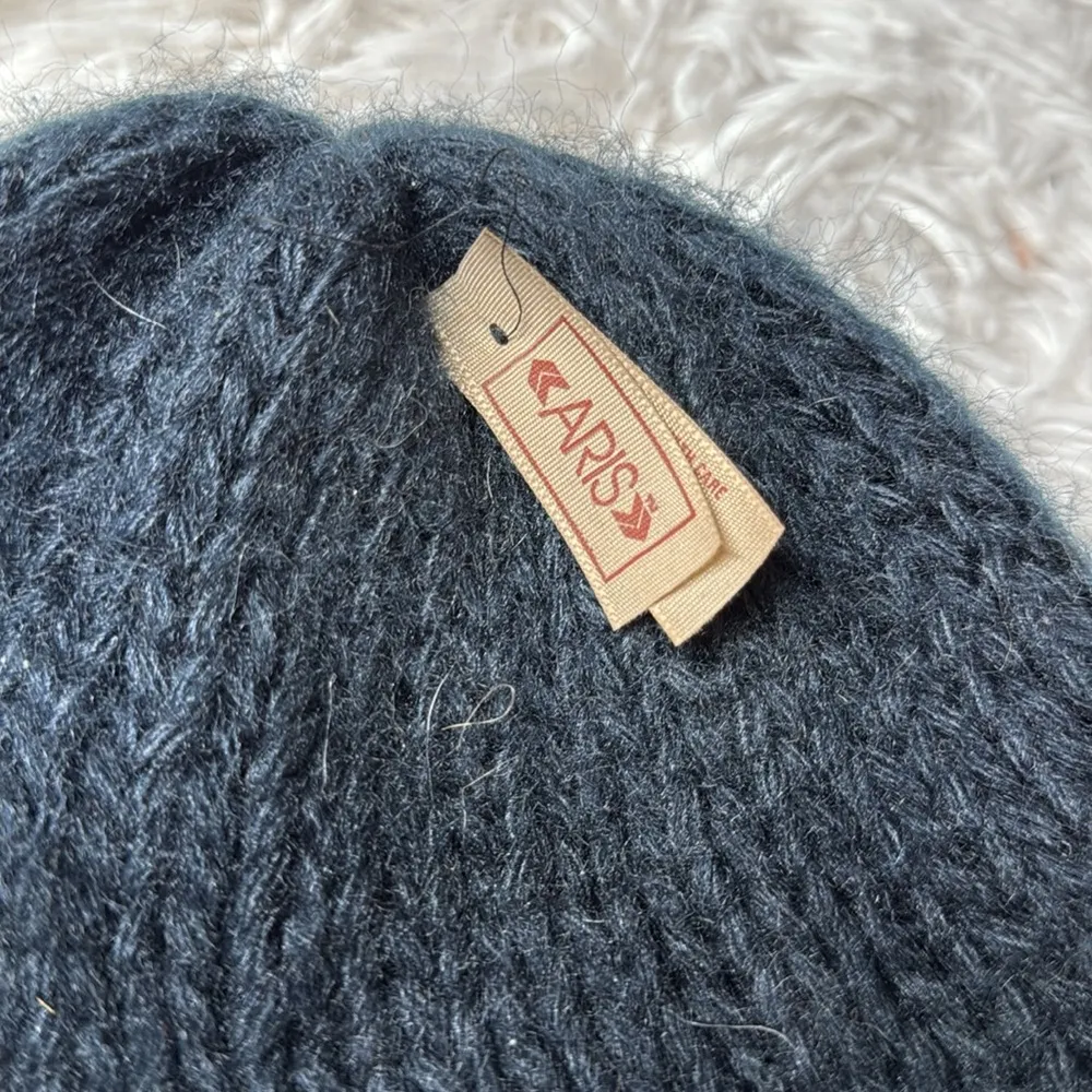 Vintage Aris Cableknit Hat Black - Image 3