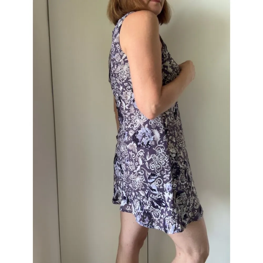 Vintage 90s All That Jazz Mini Dress Purple Whimsy Goth Fairycore Size Small - Image 4