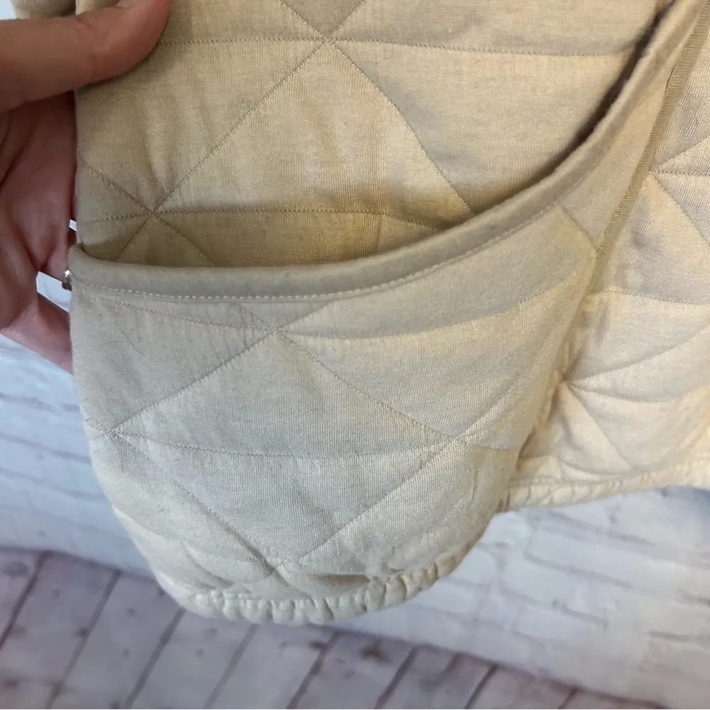 Avalanche Outdoor Supply Co ladies cream quilted 1/4 zip pullover size XL - Image 7