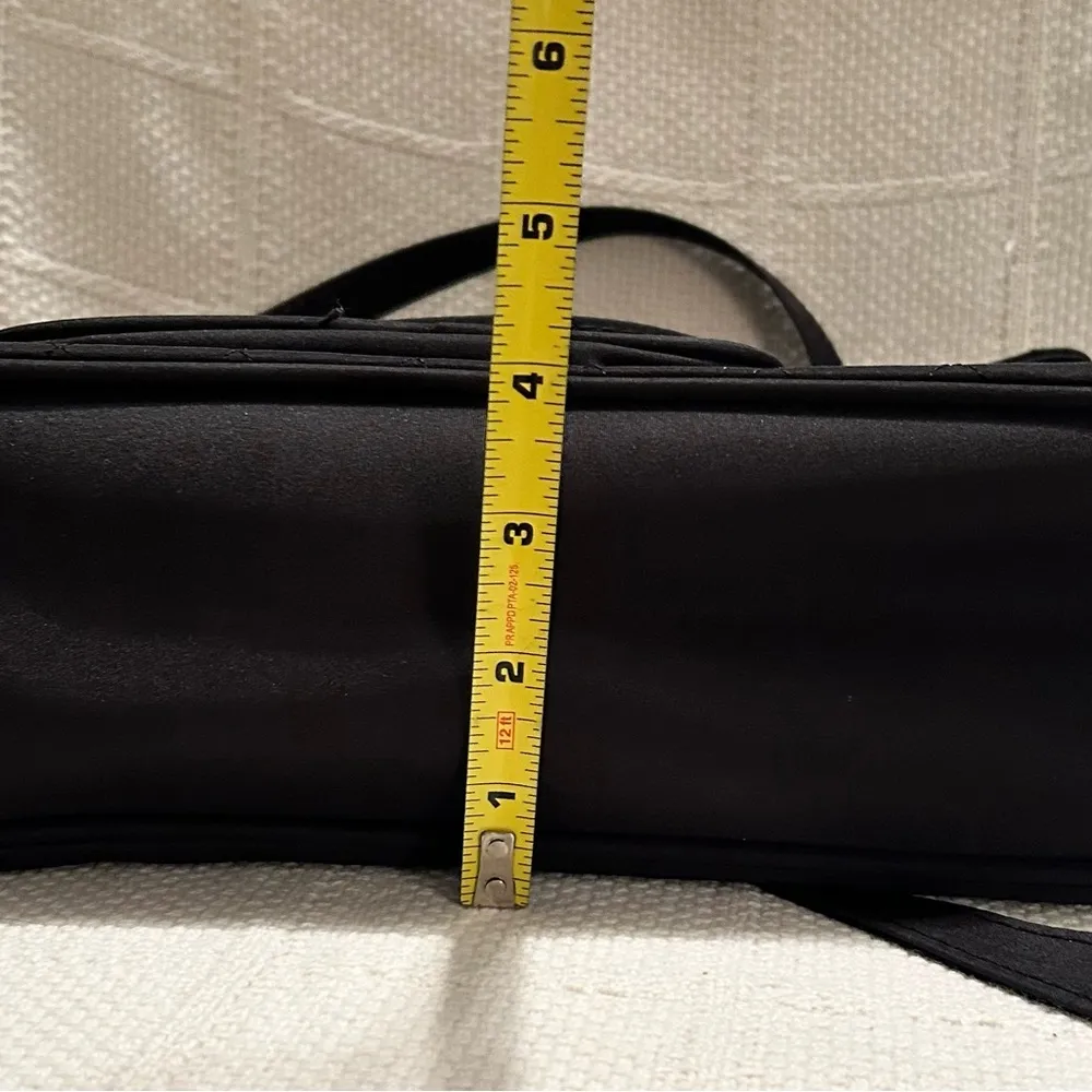 Black Quilted Shoulder Bag - Image 5