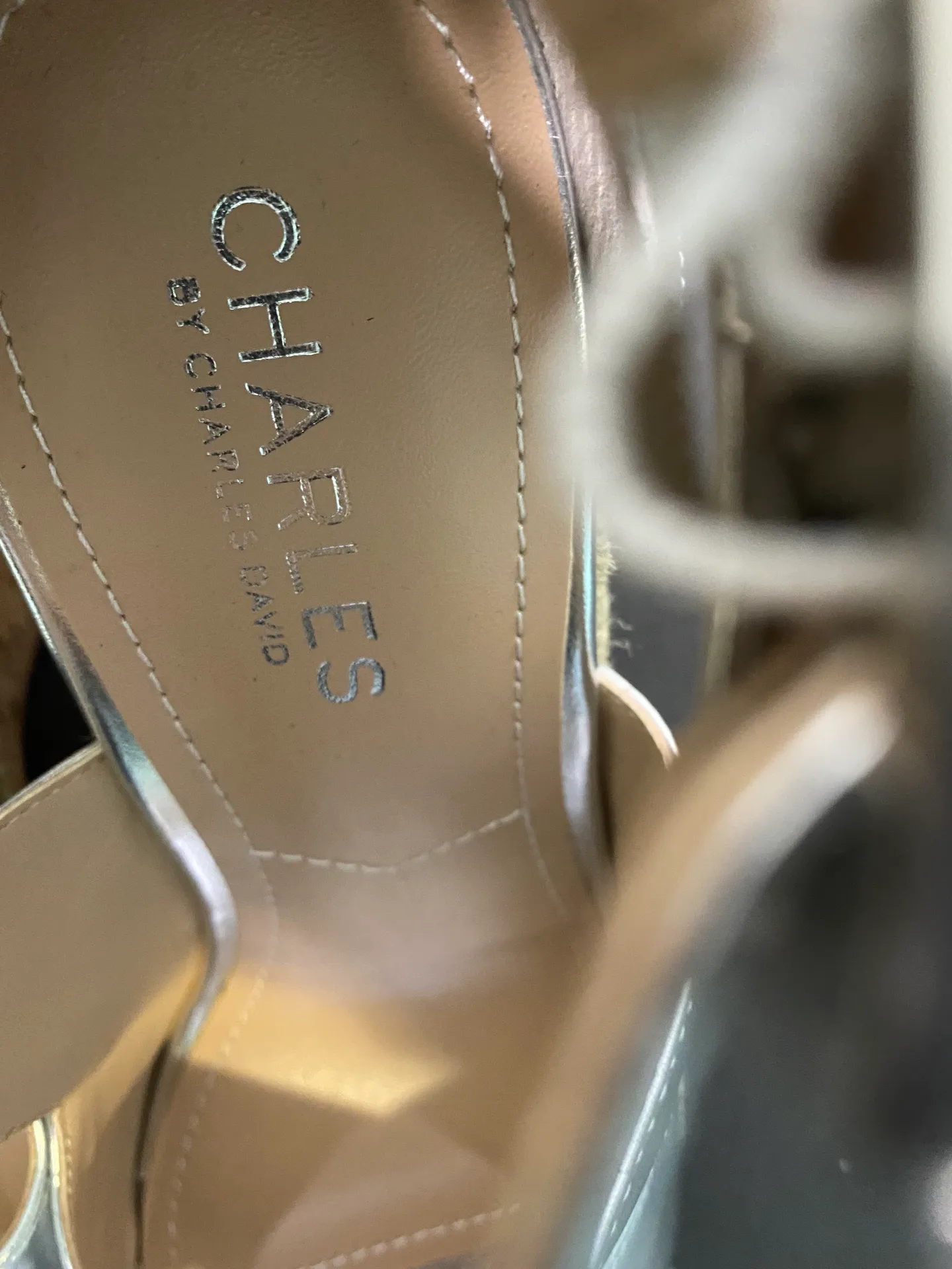 Silver Wedges Size 7.5 NWOT - Image 8