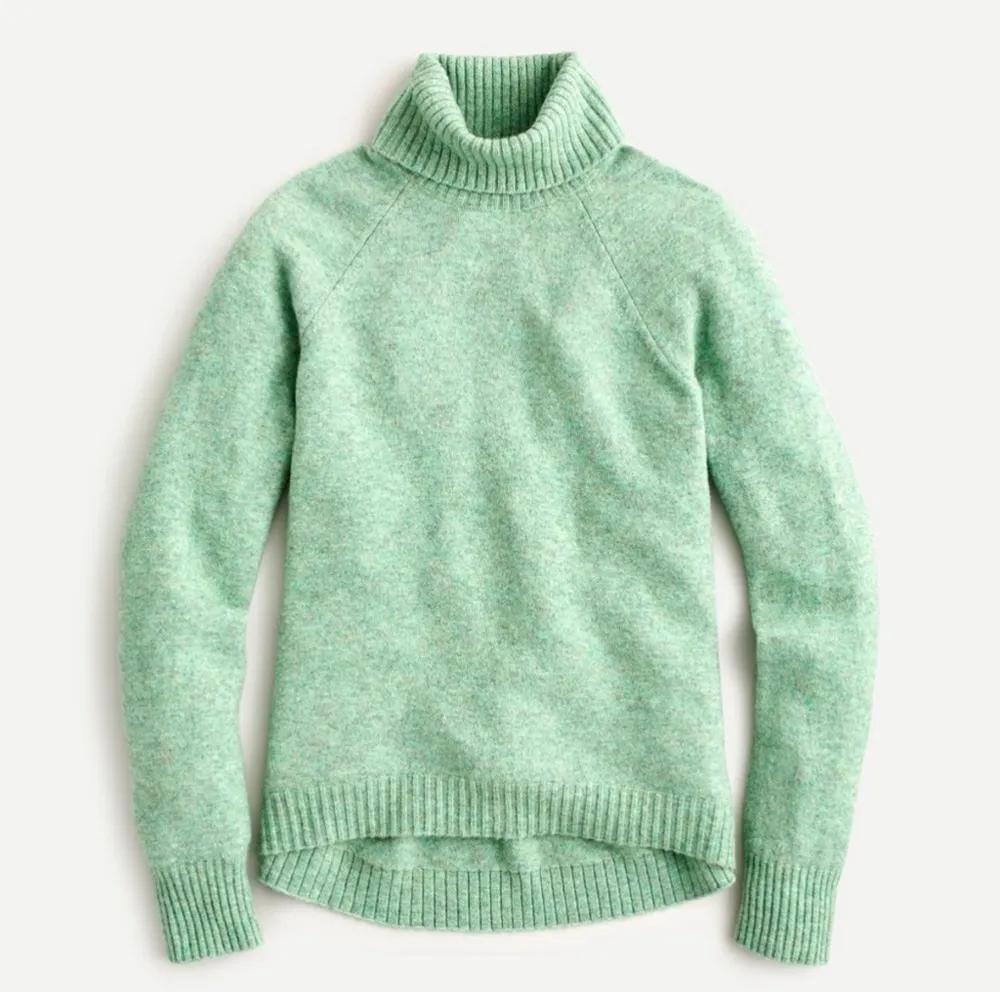 J. Crew green wool turtleneck sweater - Image 4