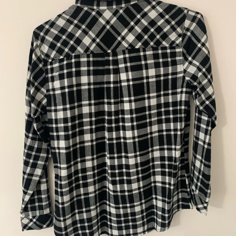Black and white plaid shirt - Image 2
