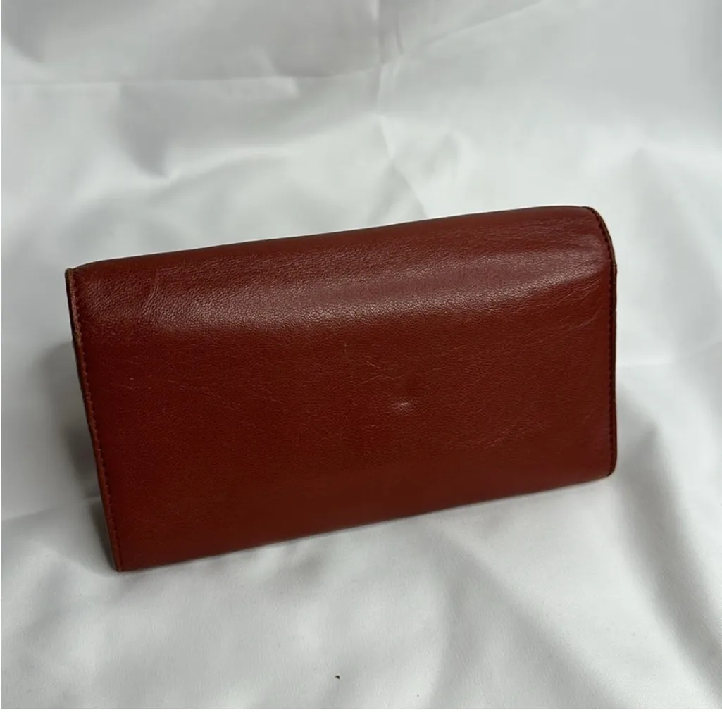 Chloe Leather Bobbie Cognac Wallet per-owned - Image 14