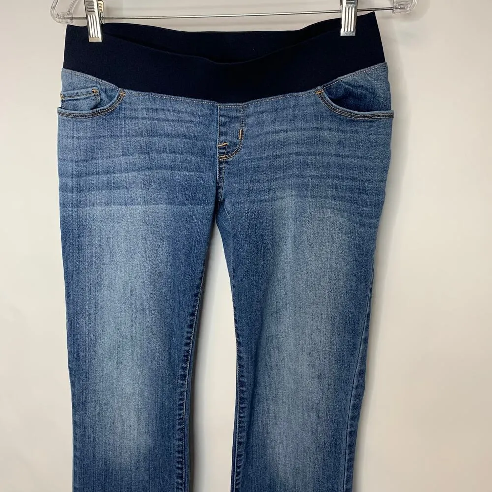 Liz Lange Maternity Under Belly Pull On Bootcut Jeans Sz 4 - Image 4