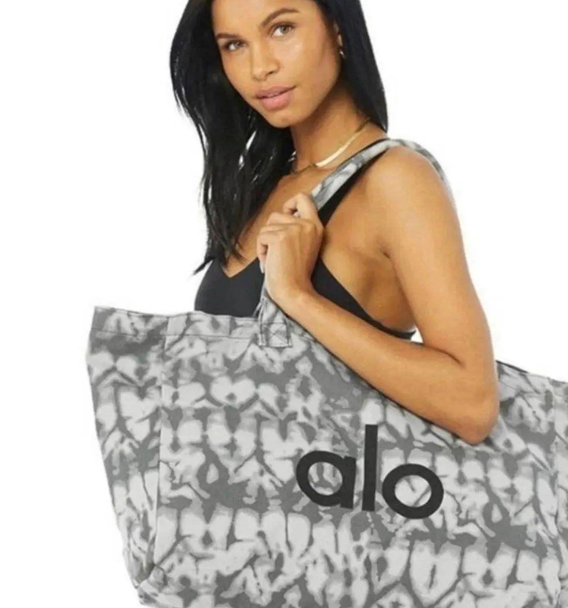 Grey Tie Dye Tote - NEW - Image 3