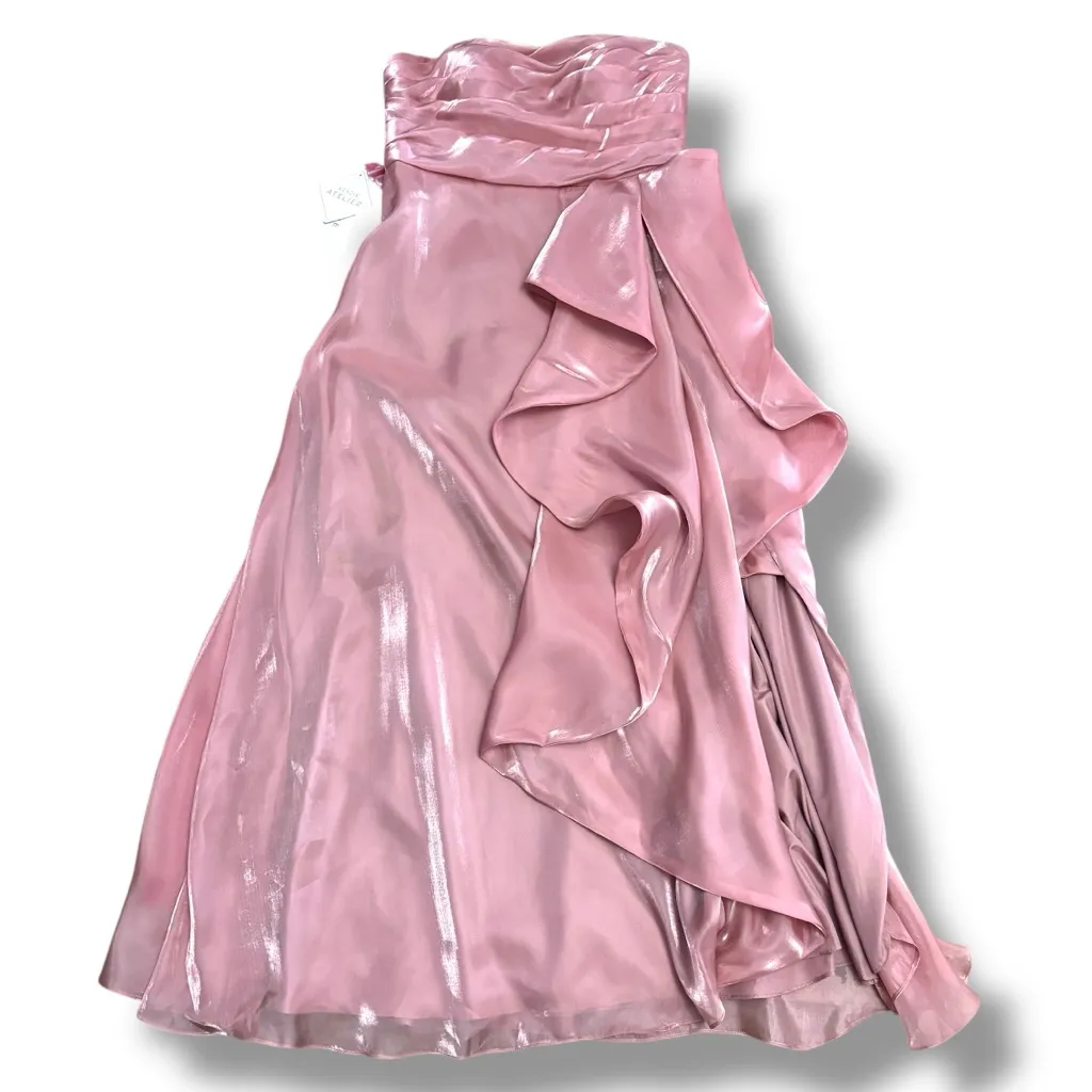 NWT Azazie Atelier Pink Enya Bridesmaid Prom Formal Dress – Size 14 - Image 2