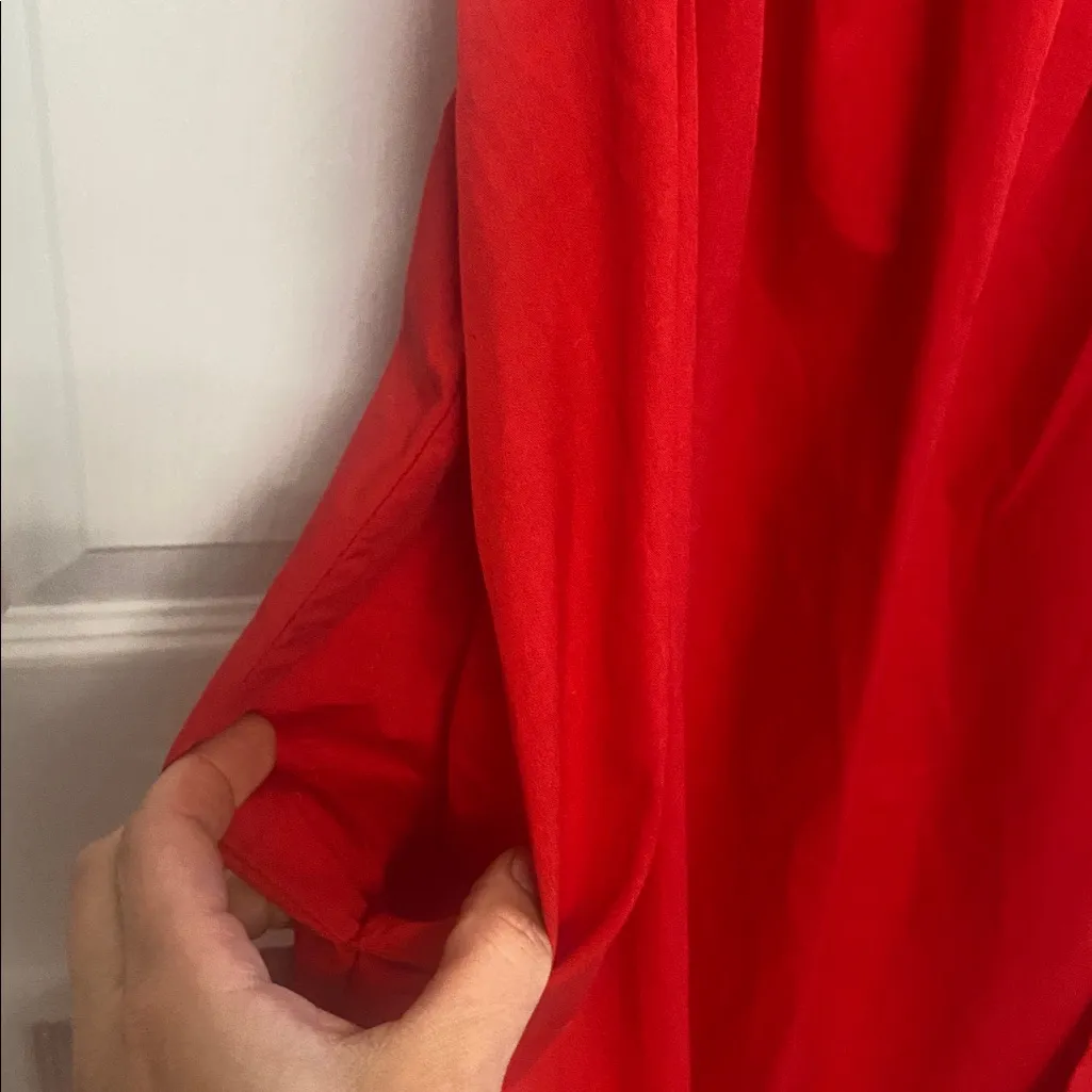 Abercrombie & Fitch Red One Shoulder Side Cutout Maxi Dress, NWT Sz Small - Image 8