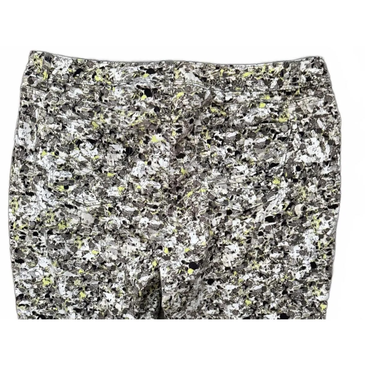 Simply Vera Vera Wang Women's Casual Pants Jeans Size 12 Cropped Brown White - Image 5