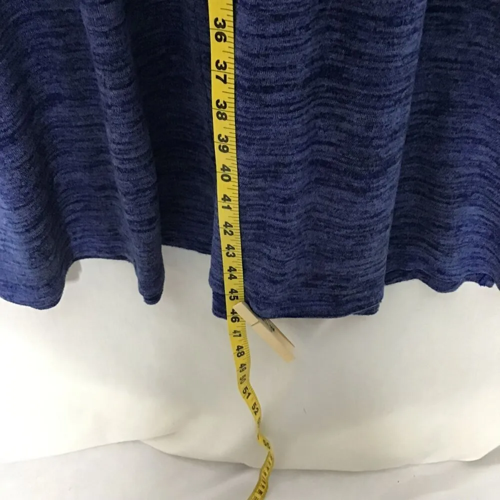 Pure‎ Essence Womens Solid Blue V - Image 7