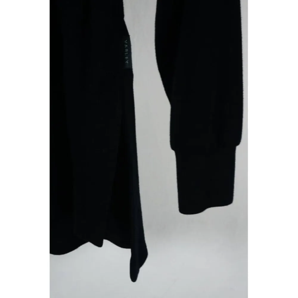 Varley Woman's Xsmall Black Freya Long Sleeve Cinched Waist Mock Neck Sweater - Image 5