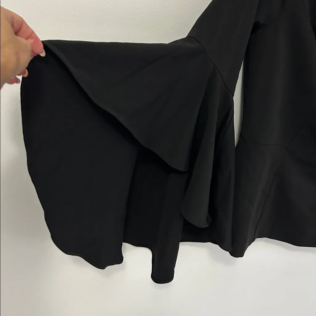 Boston Proper Black Bell Sleeve Off Shoulder Top - Image 3