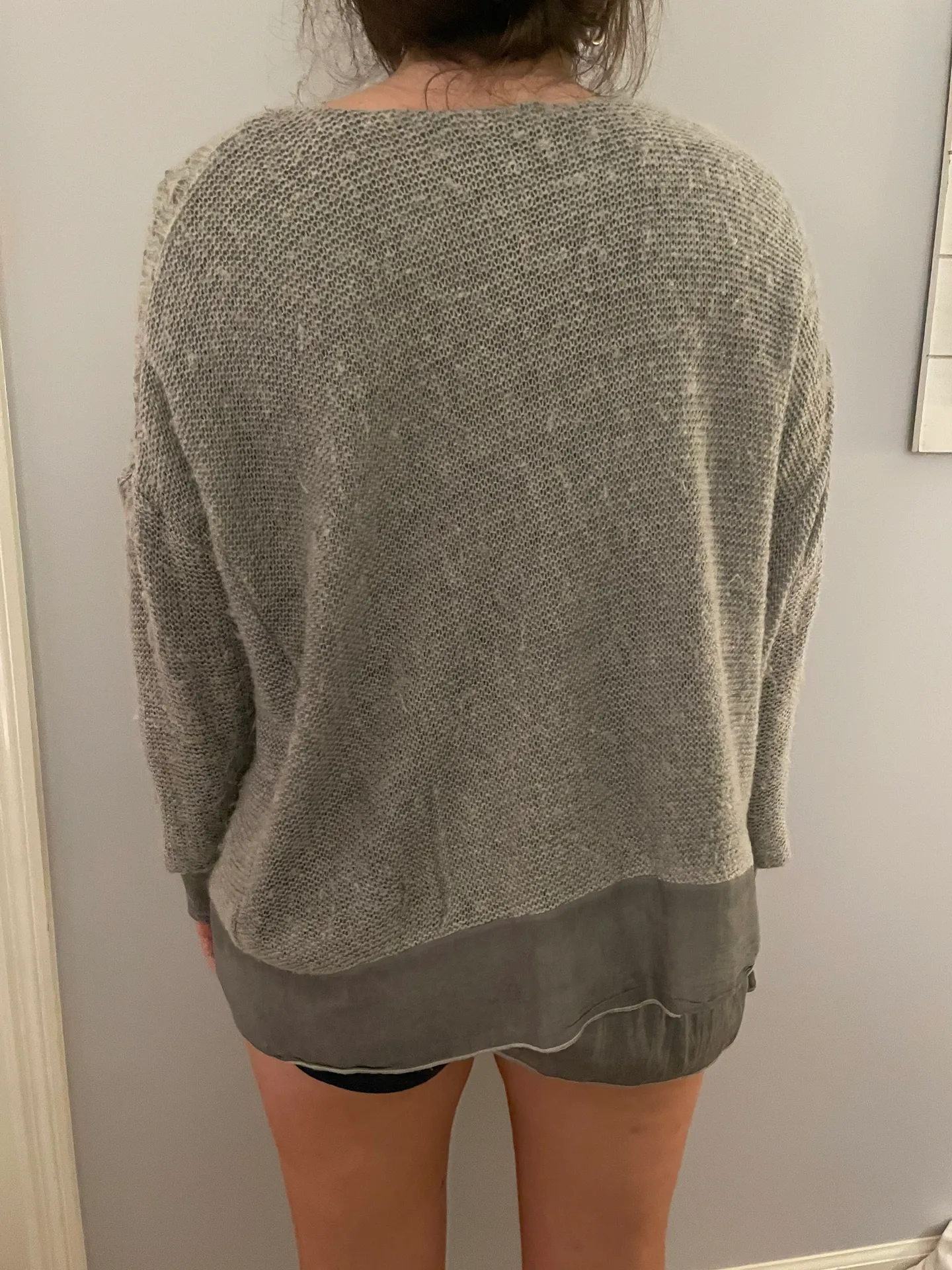 easel gray sweater - Image 2