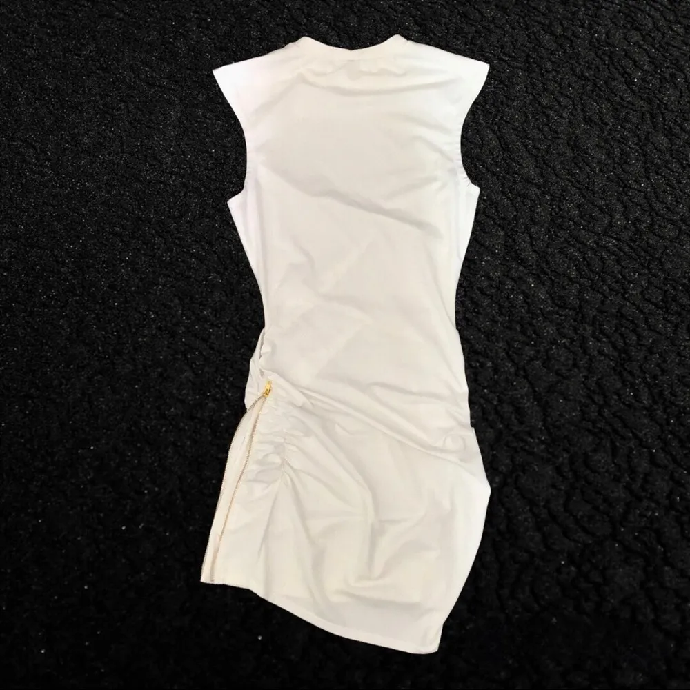 Zipper Slit Dress Size A Reg $64.95. 
A mini dress - Image 5