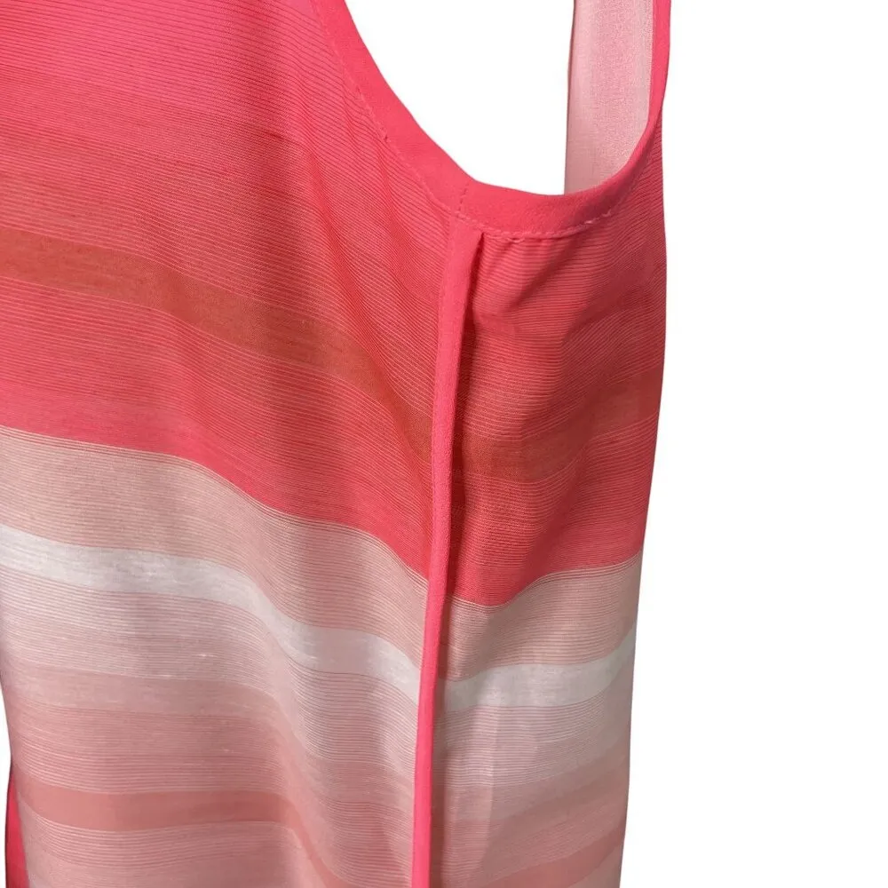 Vince Camuto Womens Sleeveless Sunrise Tunic Tank Top Size XS Pink Coral u - Image 6
