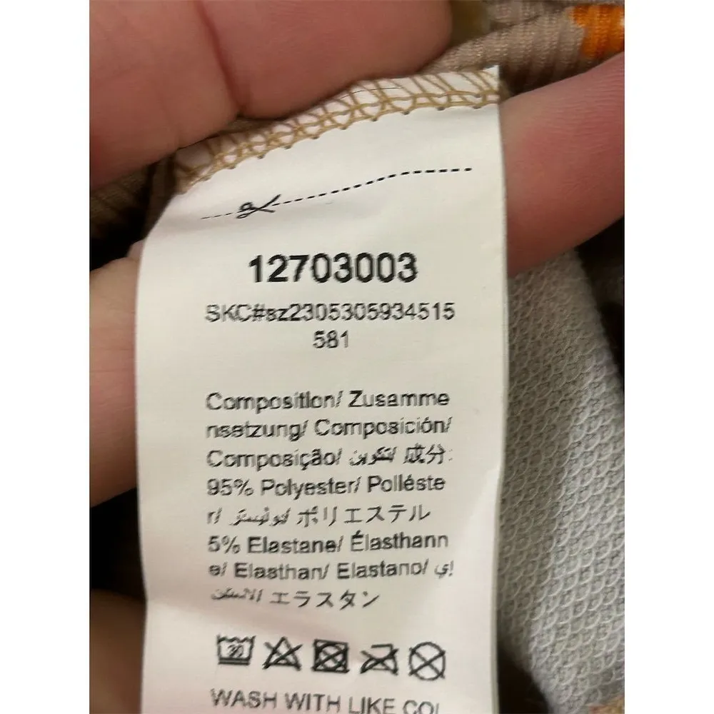 SHEIN X Blouse Womens Size XS Brown Floral Print Long Lantern Sleeve Sweater NEW - Image 7