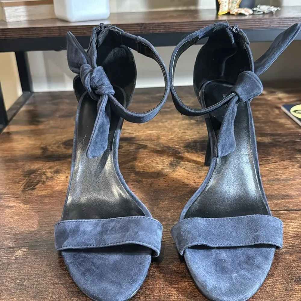 Banana Republic blue suede heels size 9‎ - Image 4