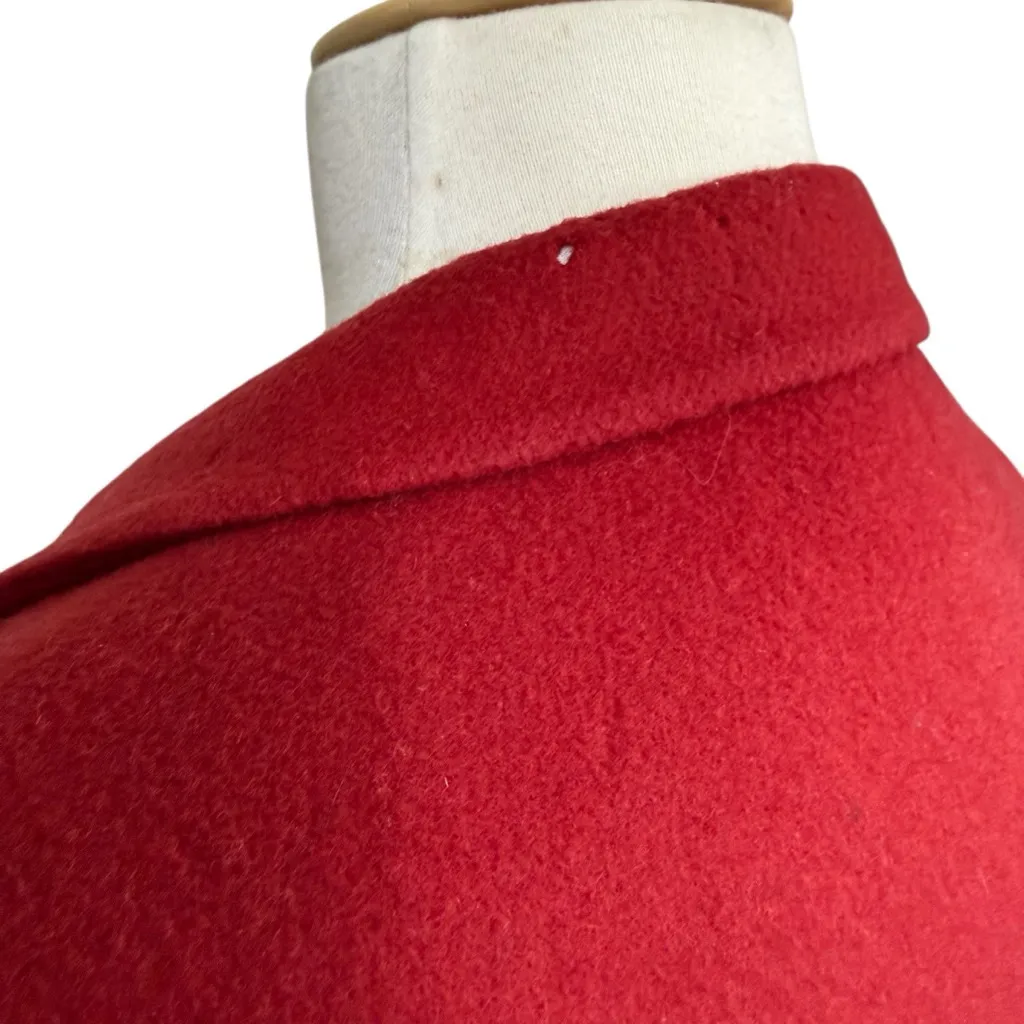 LL Bean womens red wool cashmere blazer 10R vintage made in USA - Image 9