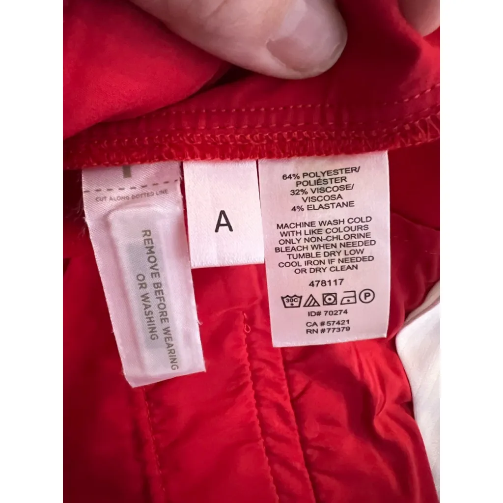 Ann Taylor Red Dress Pants Women 12 Tall Stretch Career Ankle Slacks 27” Inseam - Image 5