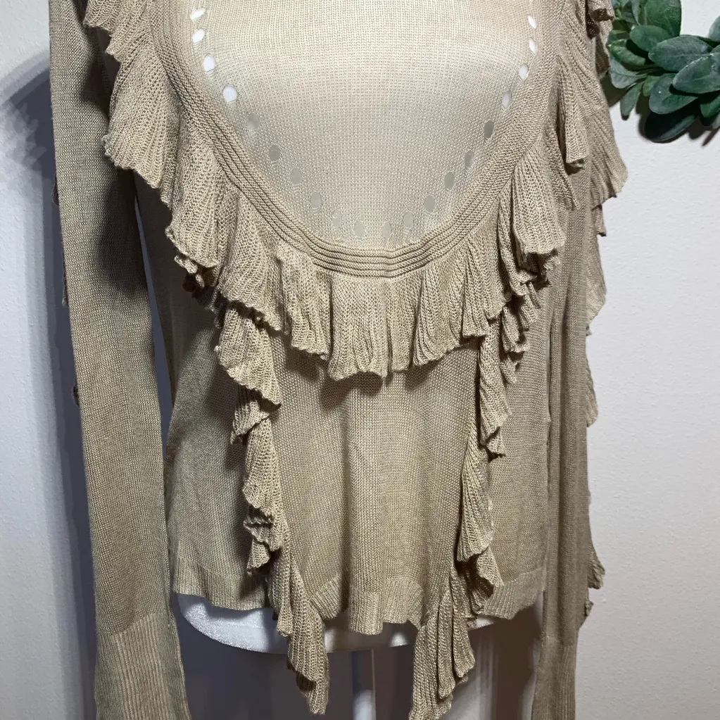 WILDFOX‎ Camilla Ruffle Sweater - Image 3