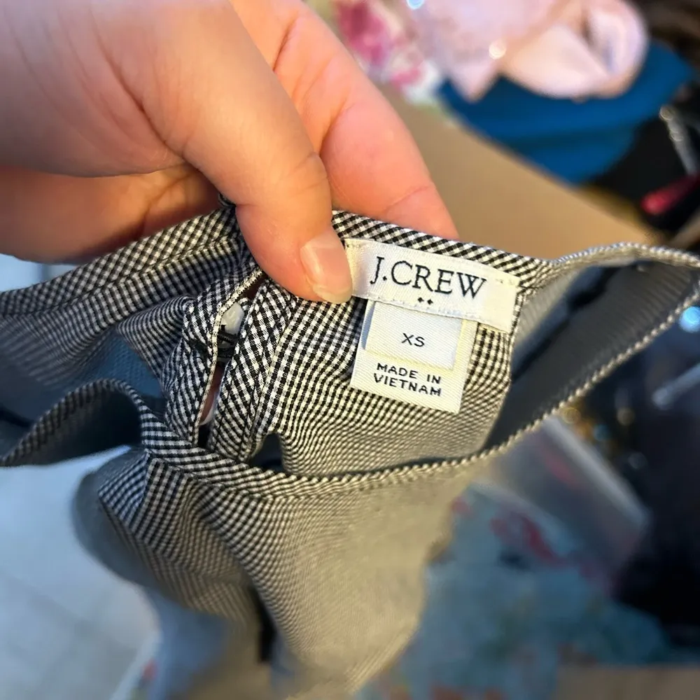 J.Crew  MICRO GINGHAM BELL SLEEVE BLOUSE - Image 3