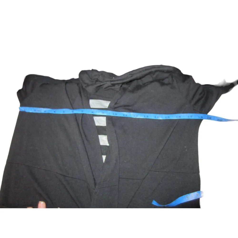 HeartSoul Women’s Black & Gray Striped Layered Look Top Built - Image 10