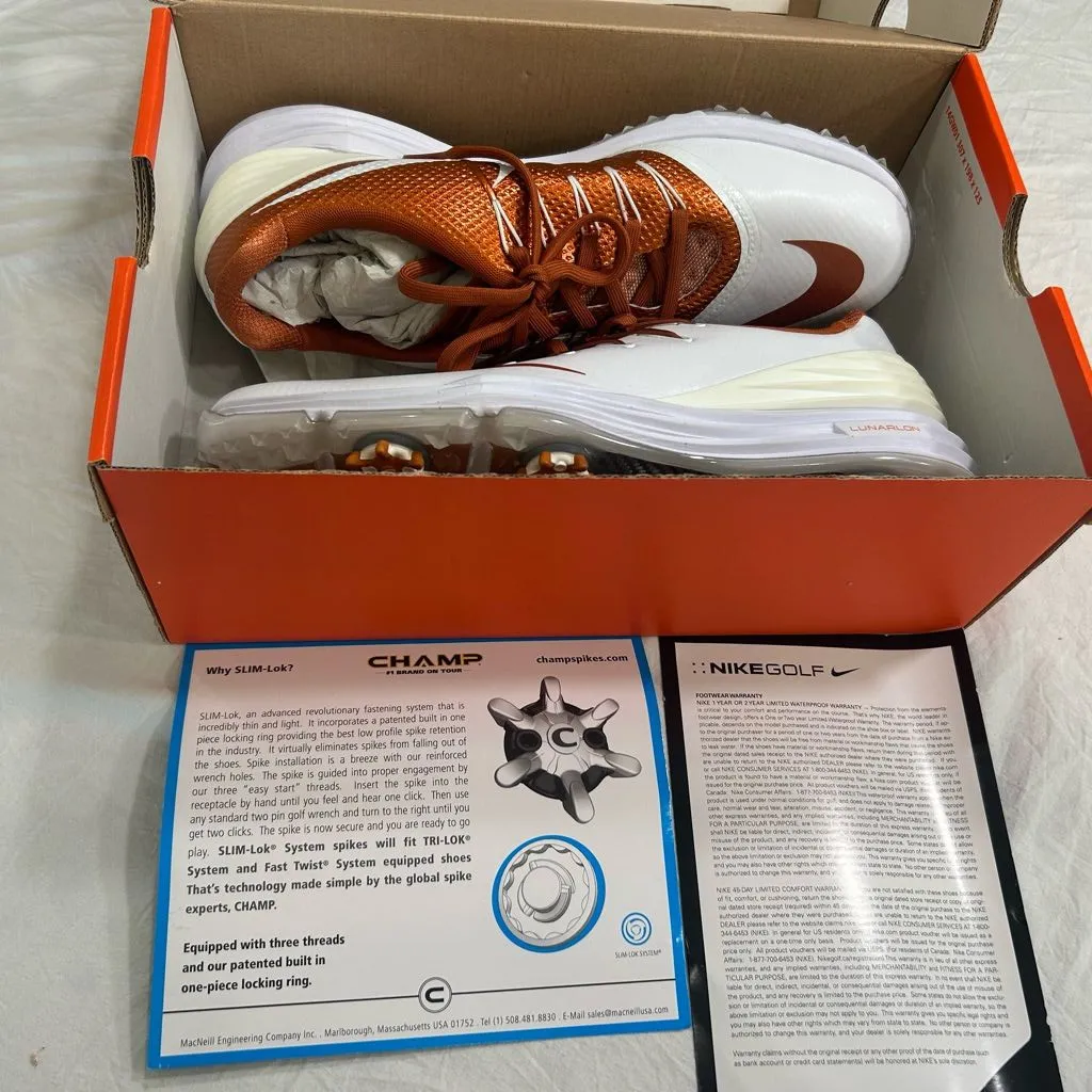 Nike woman’s White and Orange Athletic Shoes - Image 9