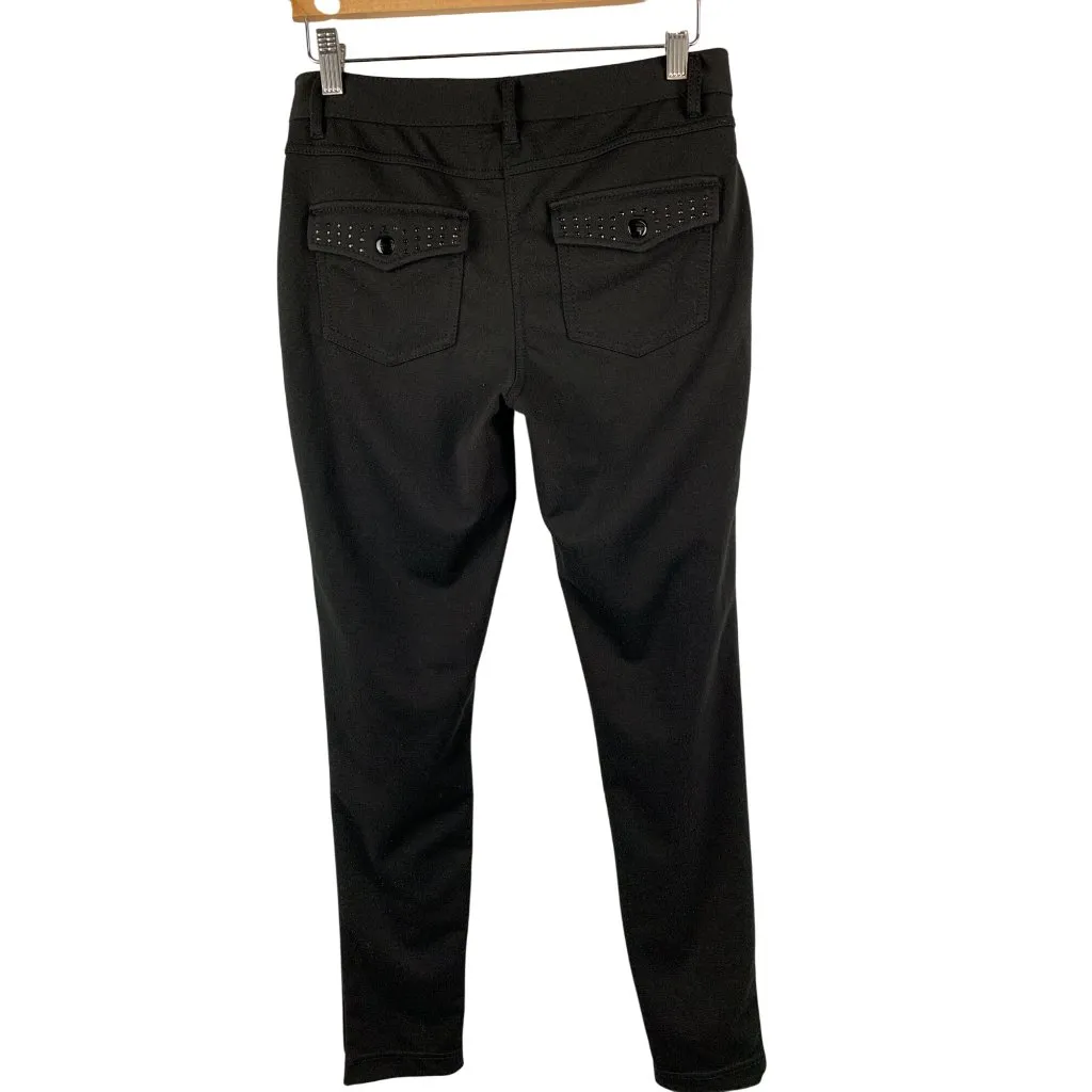 No Boundaries Womens Black Skinny Pants Size 9 Rayon & Spandex Blend Made In Vie - Image 2