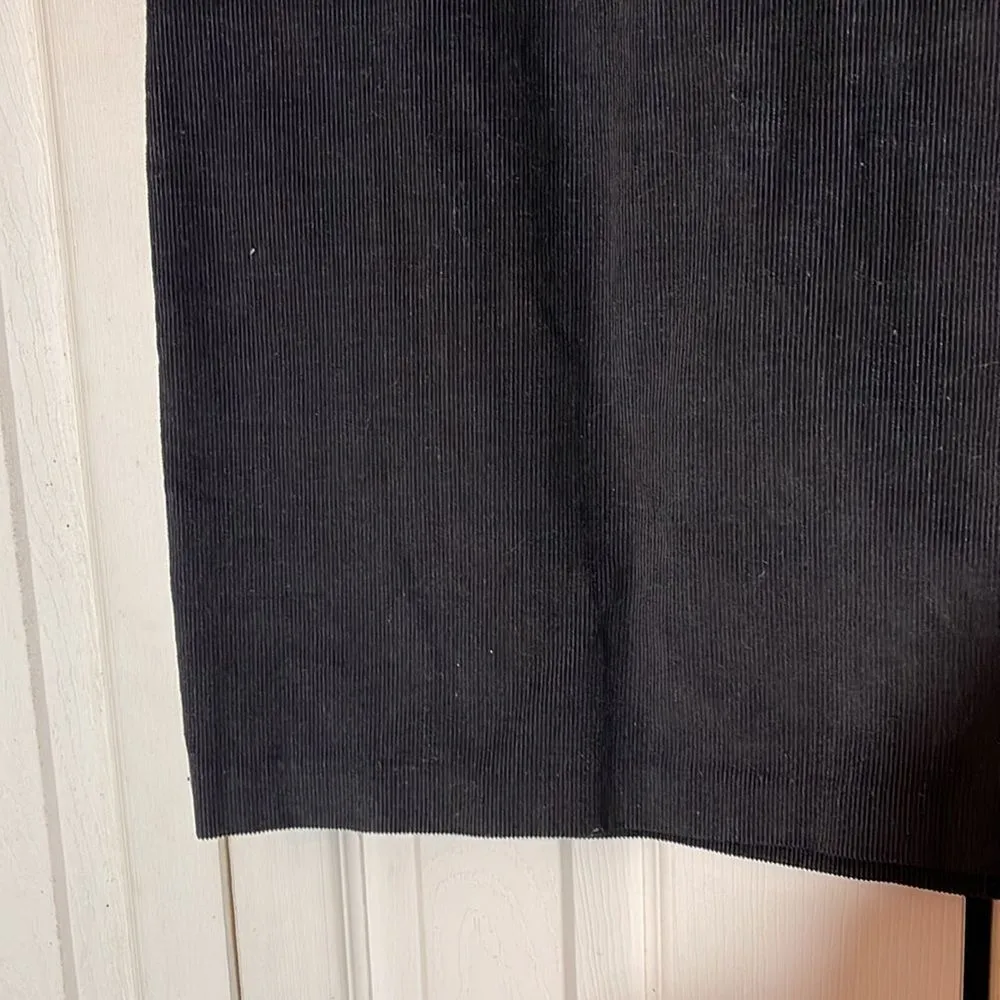 Vintage Black Corduroy Knee Length Pencil Skirt Size undefined - Image 6