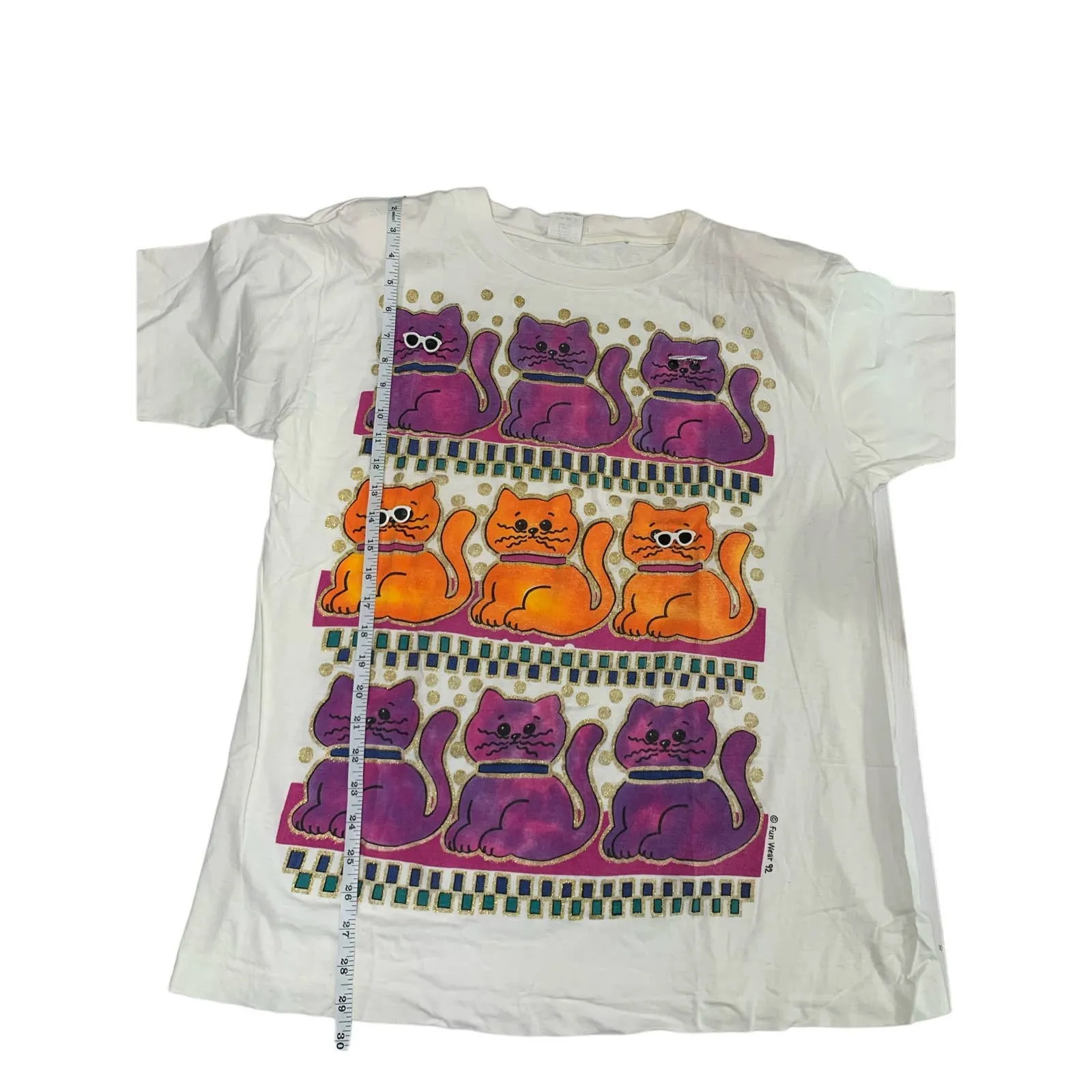 Vintage 1993 Fun Art by Lori B cat t - Image 4