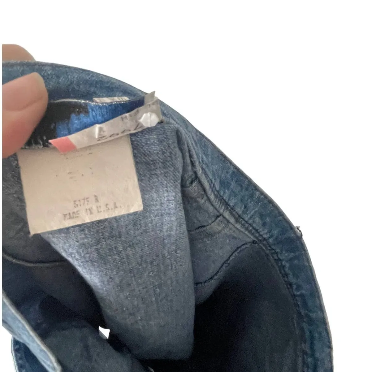 Central Falls Vintage 90s USA Women's‎ Size 8 Button Up Denim Mini Skirt Blue - Image 7