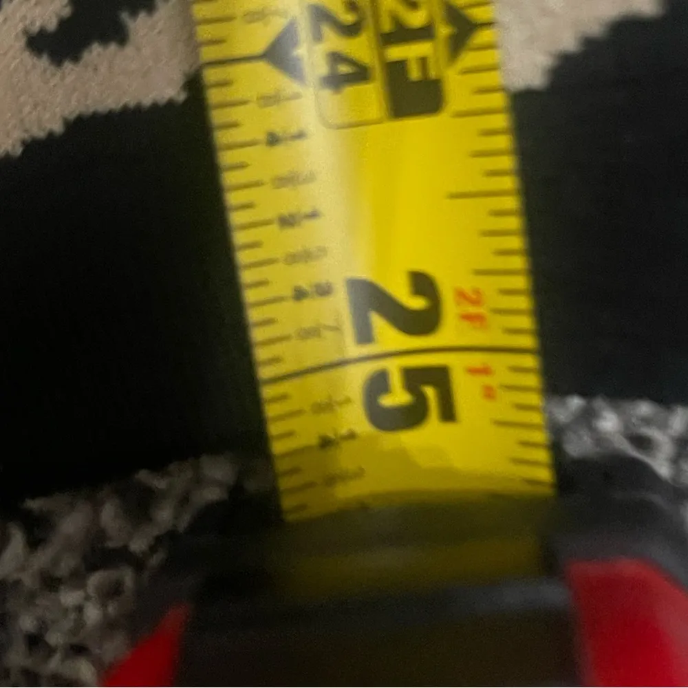 DIALOGUE Animal Print Button V-Neck Knit Long Sleeve Cardigan Sweater L - Image 4