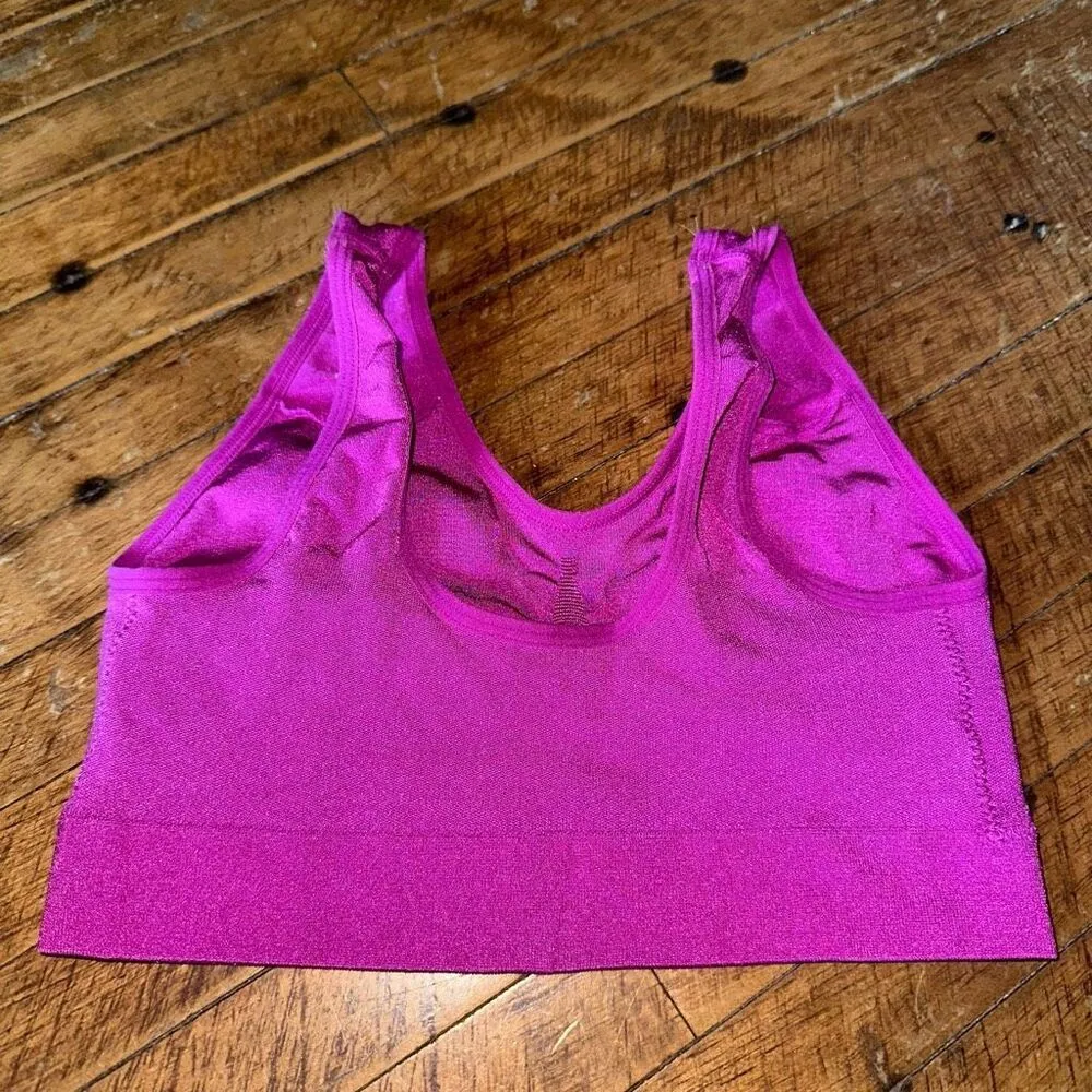 Wacoal retro chic barbiecore lined pink wireless 34 bra - Image 2