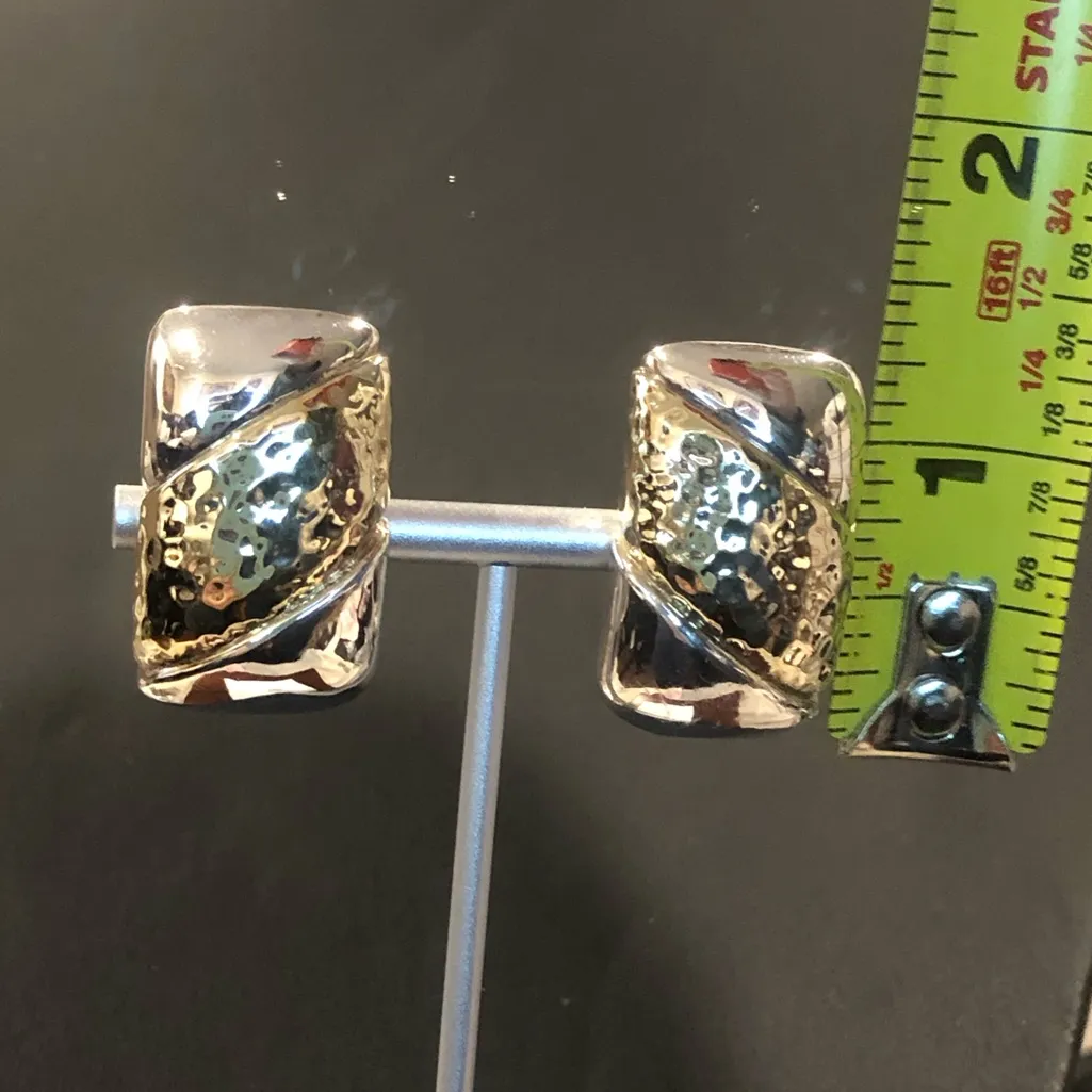 SIMON SEBBAG Sterling Silver Vermeil Clip On Earrings Gold - Image 5