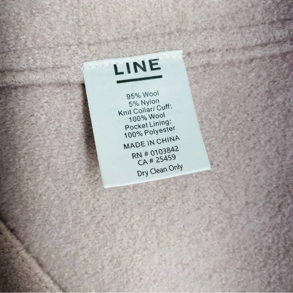 LINE The Label Wool Coat Light Purple size XS Pink - Image 16