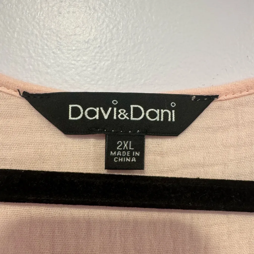 Orange tiered‎ Davi & Dani cotton maxi dress - Image 3