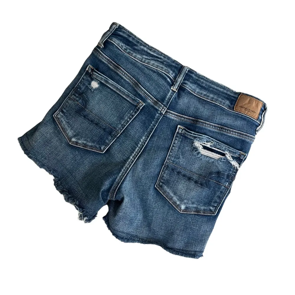 American Eagle Outfitters Next Level Stretch Distressed Hi Rise Shortie, Sz 8 - Image 5