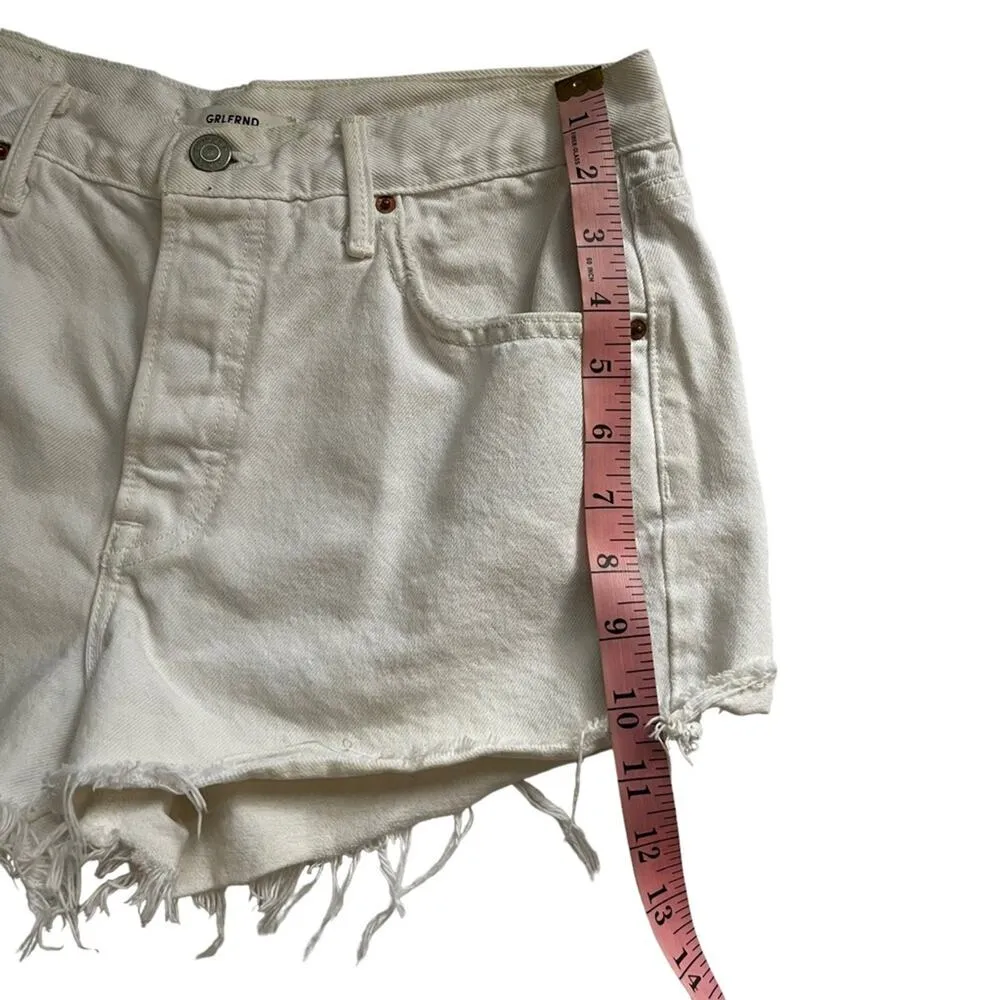 GRLFRND Karlie Take Me With You White Denim Shorts - Image 8