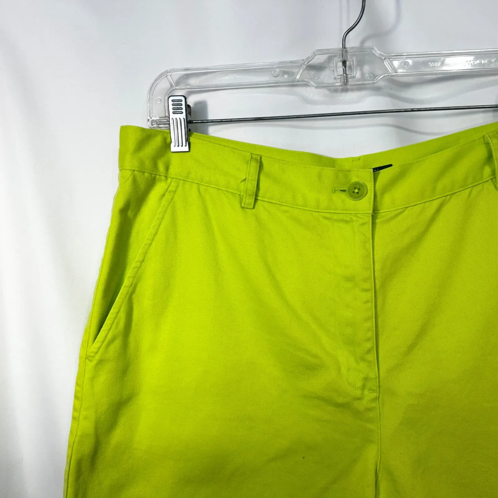 Lauren Ralph Lauren Sz 14 Shorts Bright Green High Rise Y2K‎ VTG Preppy Golf 194 - Image 4