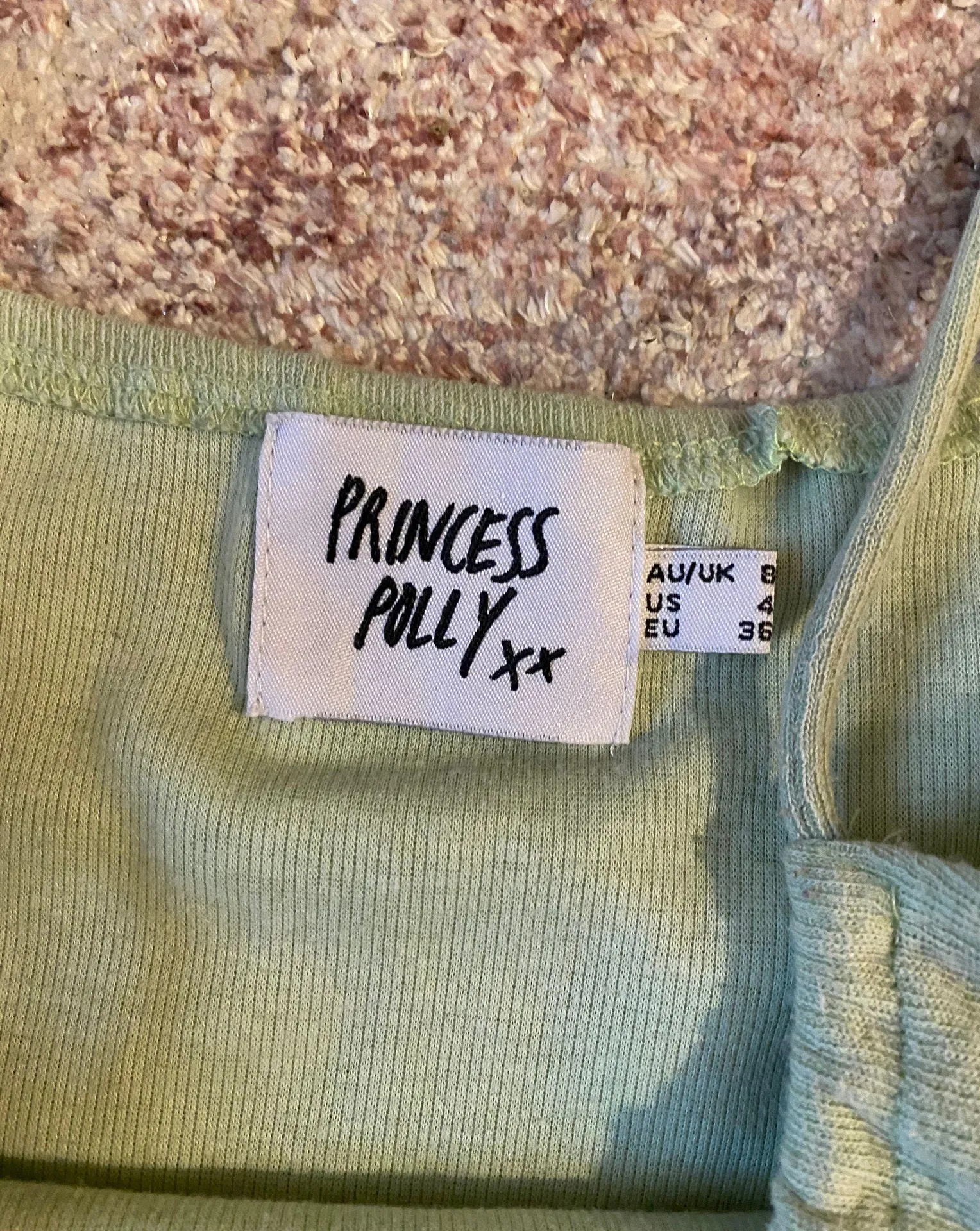 Princess Polly Green Mini Dress - Image 2