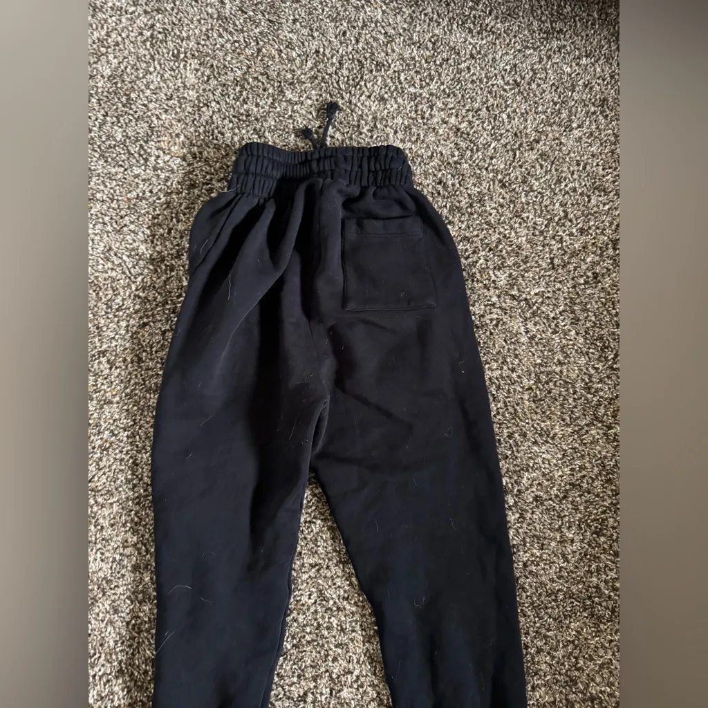 frankie's bikinis Frankie’s Bikinis Frank Oversized Sweatpants Sz Small in Black - Image 8