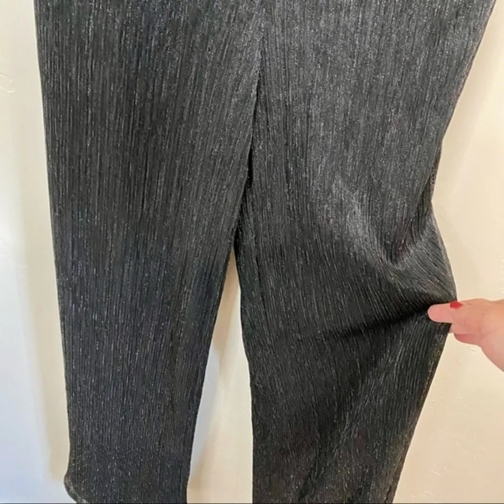 Eliza J  Women’s Spaghetti Strap Sparkly Jumpsuit w/ Bow Black Size 14 NWT FLAW - Image 6