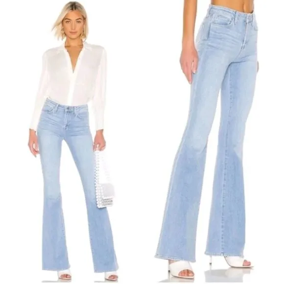 NWT L'AGENCE Bell High Rise Flare Jean in Blue Cloud - Size 29 - Image 2