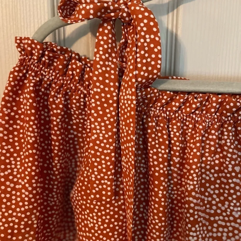 Liberty Love tie shoulder ruffle mini dress.​ - Image 4