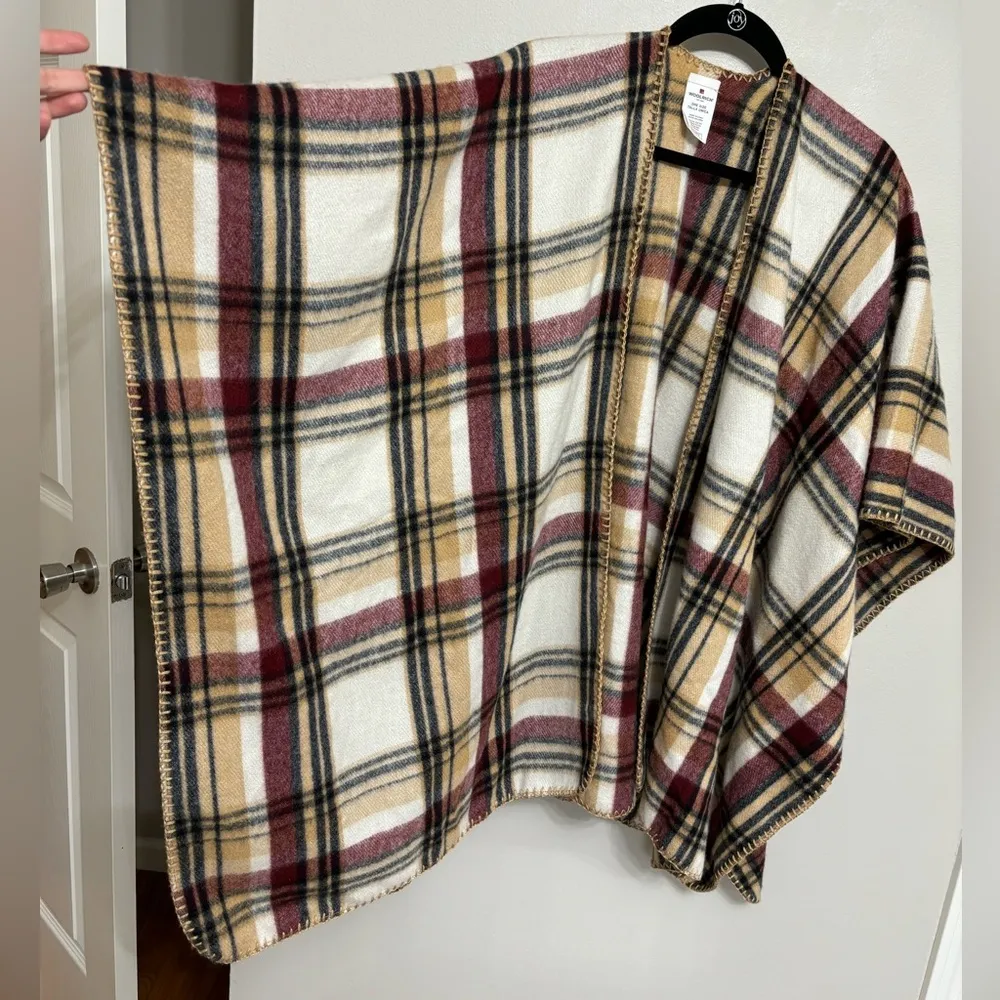 Woolrich Plaid Flannel Shawl/Wrap Scarf - One Size - Image 7