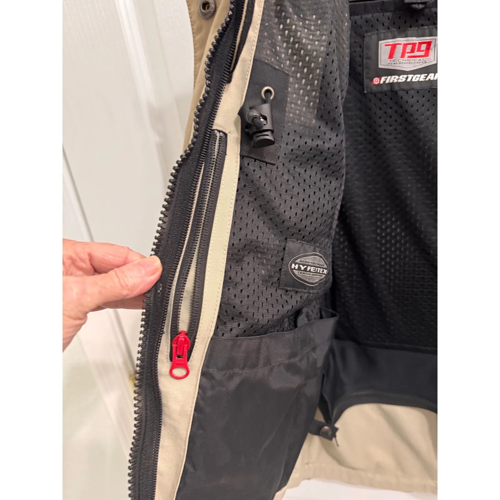 Firstgear womens Motorcycle Jacket All Weather Riding Technical Performance Gear Tan - Image 16